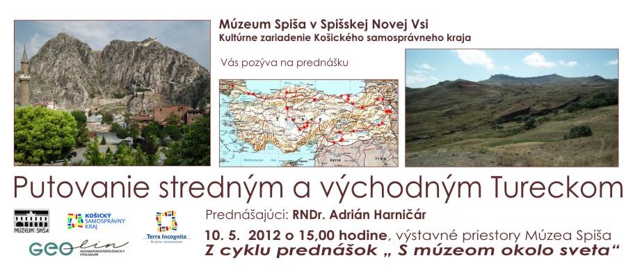 Pozvánka na prednášku Múzea Spiša pod názvom Putovanie stredným a východným Tureckom